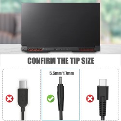 Acer 19.5V 16.92A Charger / Power Adapter with 5.5x1.7mm Tip