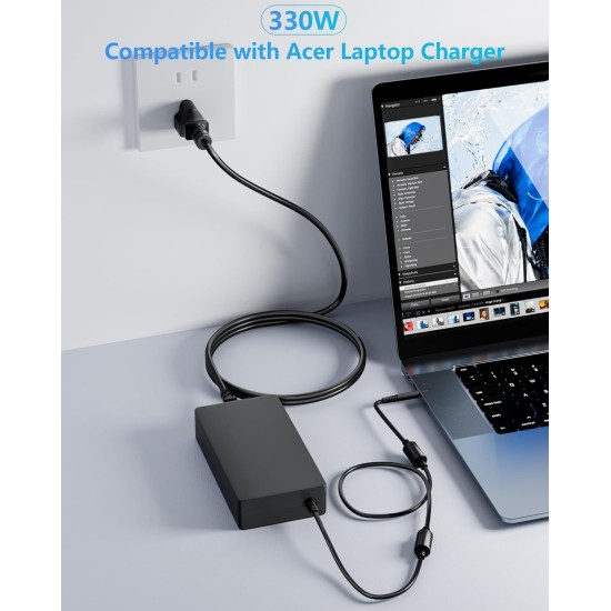 Acer 19.5V 16.92A Charger / Power Adapter with 5.5x1.7mm Tip