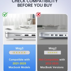 Apple MacBook 140W Charger / Power Adapter with Type C to Magnetic 3 Cable