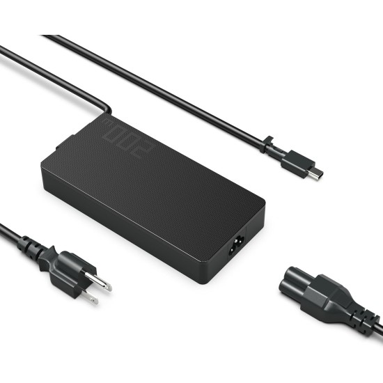 Asus 20V 10A Charger / Power Adapter with Rectangular Tip (as picture shown)