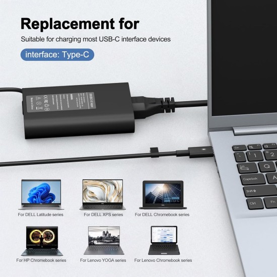Dell 20V 3.25A Charger / Power Adapter with Usb Type C Tip
