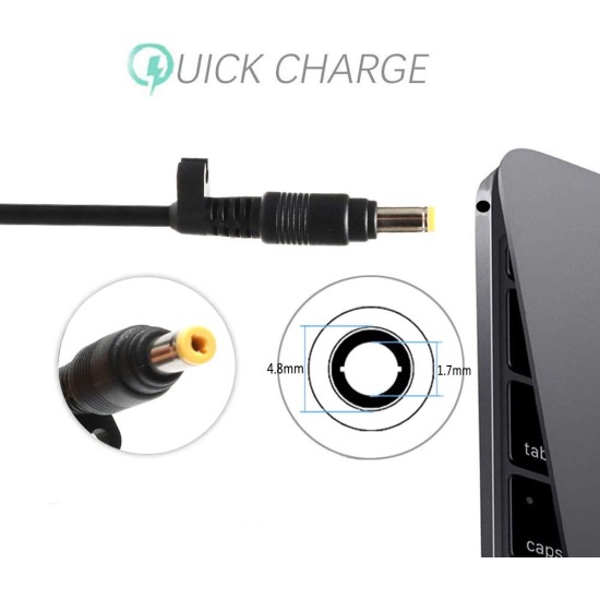 HP 18.5V 3.5A 65W Charger / Power Adapter with 4.8x1.7mm Tip