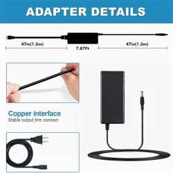 HP 18.5V 4.9A Charger / Power Adapter with 4.8x1.7 mm Tip