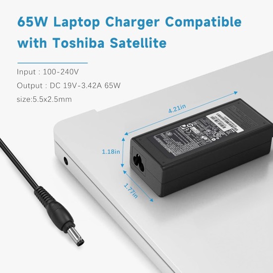 Lenovo 19V 3.42A Charger / Power Adapter with 5.5x2.5 mm Tip