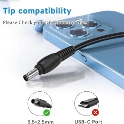 Lenovo 16V 4.5A Charger / Power Adapter with 5.5x2.5 mm Tip