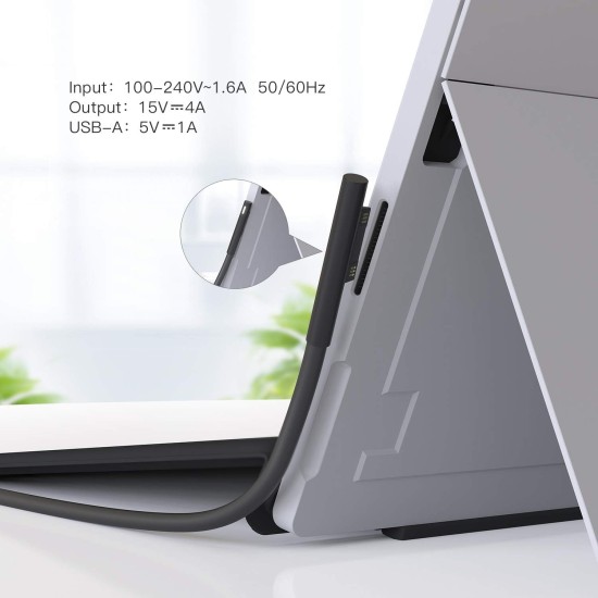 Microsoft Surface 15V 4A Charger / Power Adapter with Magnetic Tip