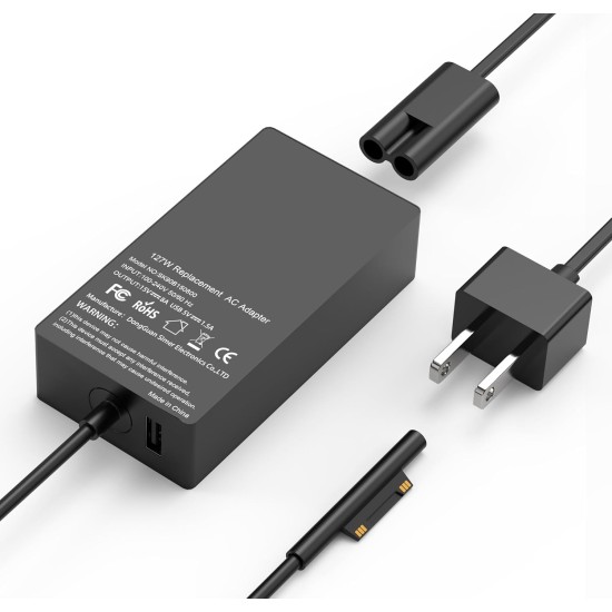 Microsoft Surface 15V 8A Charger / Power Adapter with Magnetic Tip